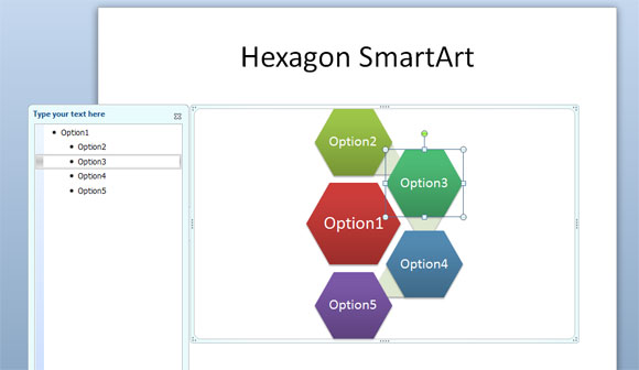 hexagono powerpoint