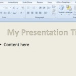 Efectos especiales en las letras de PowerPoint