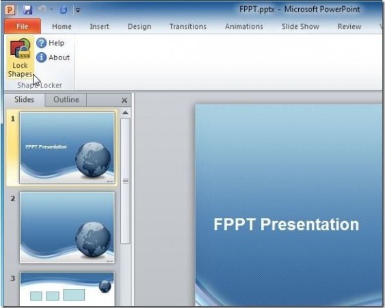 proteger figuras en PowerPoint 2010