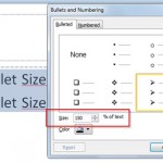 cambiar tamaño bullet points powerpoint