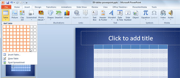 tablas powerpoint