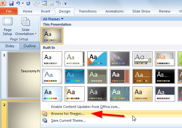 powerpoint ppt cambiar estilo