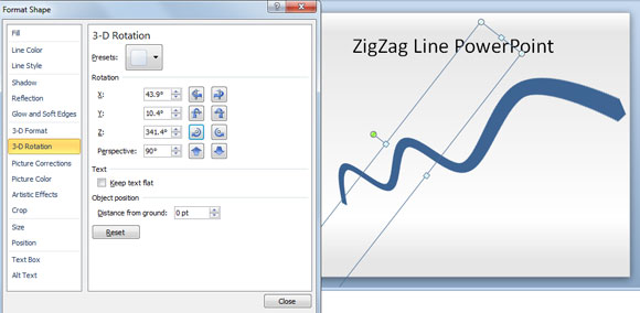 Zig Zag con PowerPoint y Formas