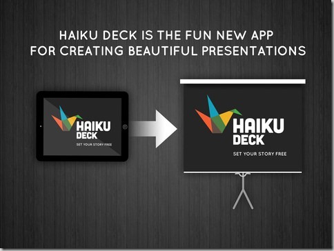 Crear y compartir presentaciones atractivas usando iPad con Haiku Deck