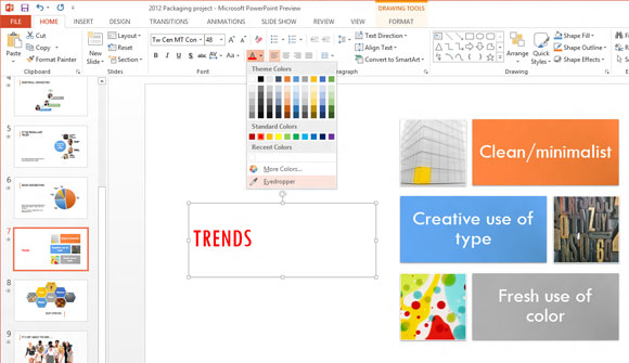 Herramienta para Identificar Color en PowerPoint 2013 (Office 15)