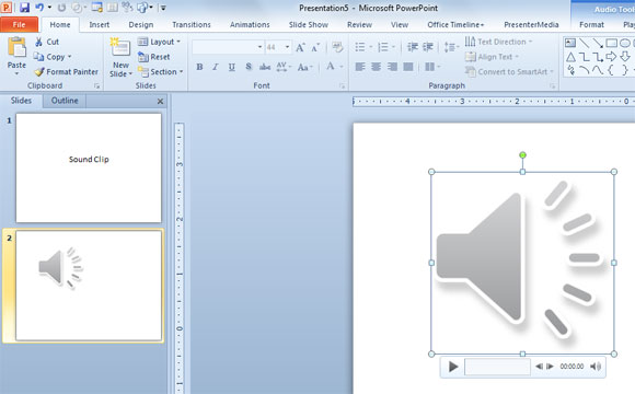 audio powerpoint