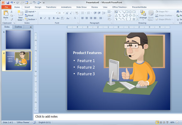 Hacer Presentaciones en PowerPoint con Personajes de Vectores Gratis
