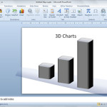 Dibujar un gráfico 3D simple en PowerPoint utilizando formas 