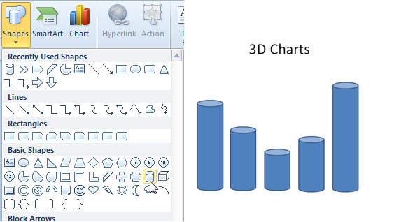 grafico 3d powerpoint