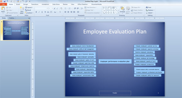 Cómo Hacer un Plan de Evaluación del Esfuerzo del Empleado en PowerPoint 2010