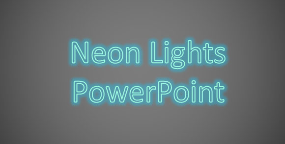 luces de neon powerpoint