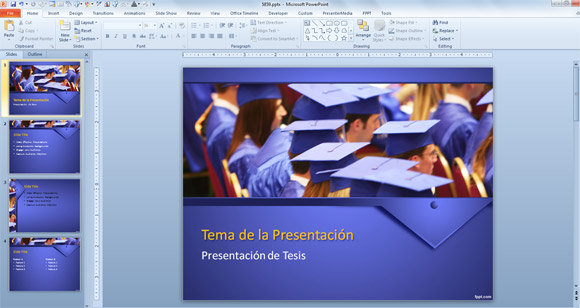 Presentación PowerPoint de Tesis para Graduación