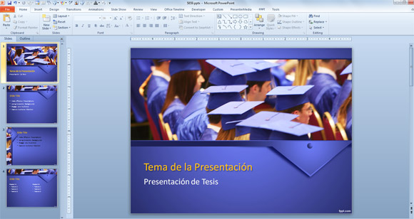 Presentaciones Power Point para Tesis