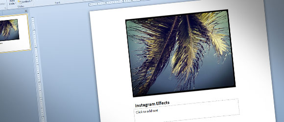 Cómo Aplicar Efectos de Instagram en Fotos de PowerPoint