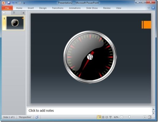 Begraphic PowerPoint Gauge