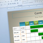 Simple Plantilla de Gantt para PowerPoint