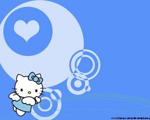 hello kitty angel powerpoint template