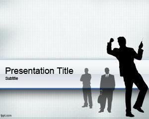 siluetas de negocios presentaciones PowerPoint gratis